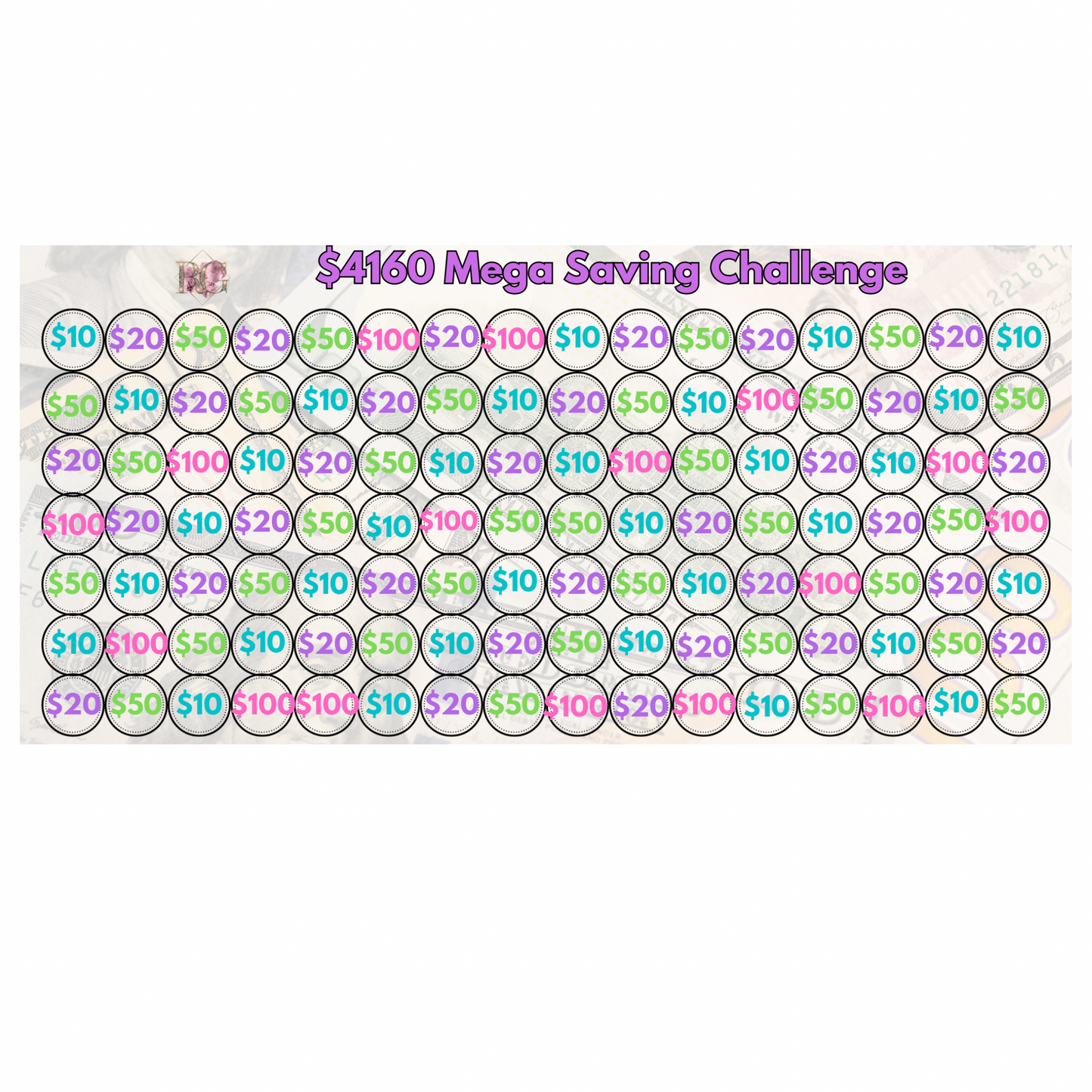 $4160 Mega Saving Challenge