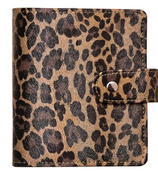 The Rich Girl Lifestyle Leopard Mini Binder Wallet for Cash Stuffing