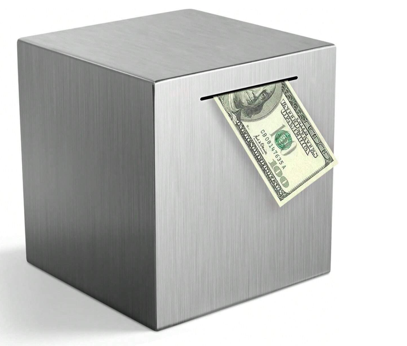 Large Smash Savings Vault Cash Saving Box 8X8 Inches